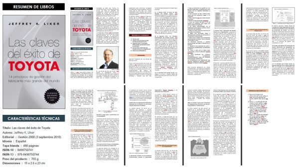 Las claves del éxito de Toyota RESUMEN LIBROS